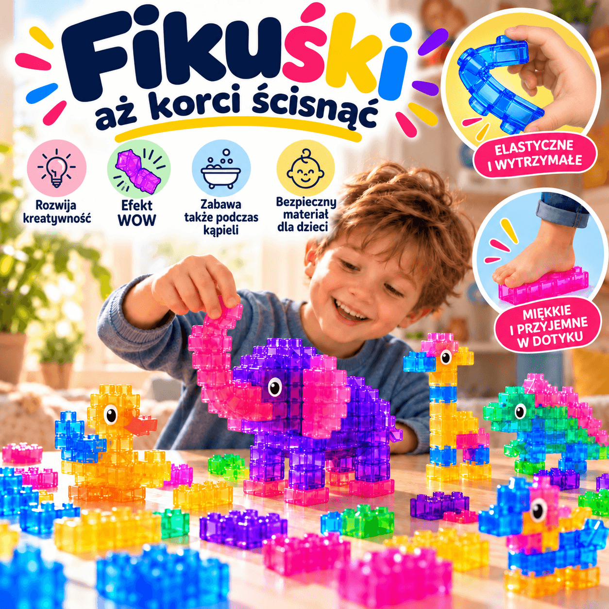 Klocki Fikuśki - Godziny Cichej zabawy bez Ekranu